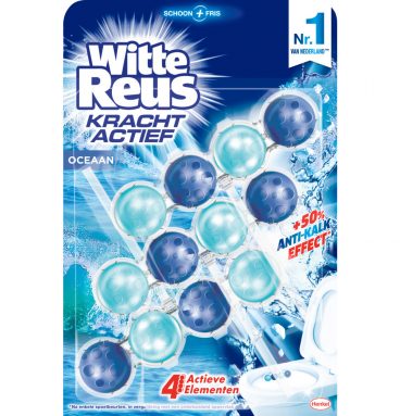 9x Witte Reus Toiletblok Kracht Actief Oceaan 3 stuks