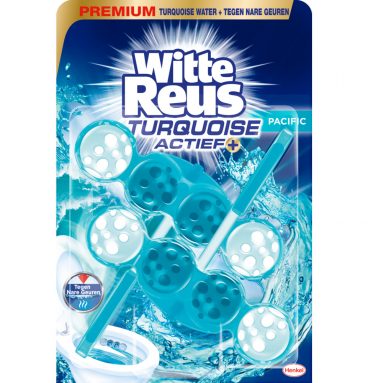 Witte Reus Toiletblok Turquoise Actief 2 stuks