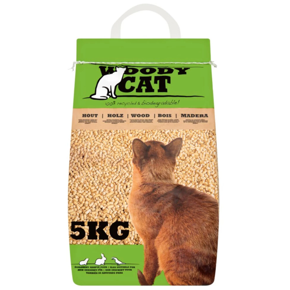 Woody Cat Houtkorrel 5 kg