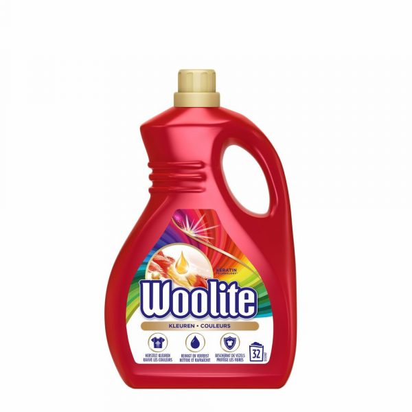 6x Woolite Vloeibaar Wasmiddel met Keratine Gekleurde Was 1