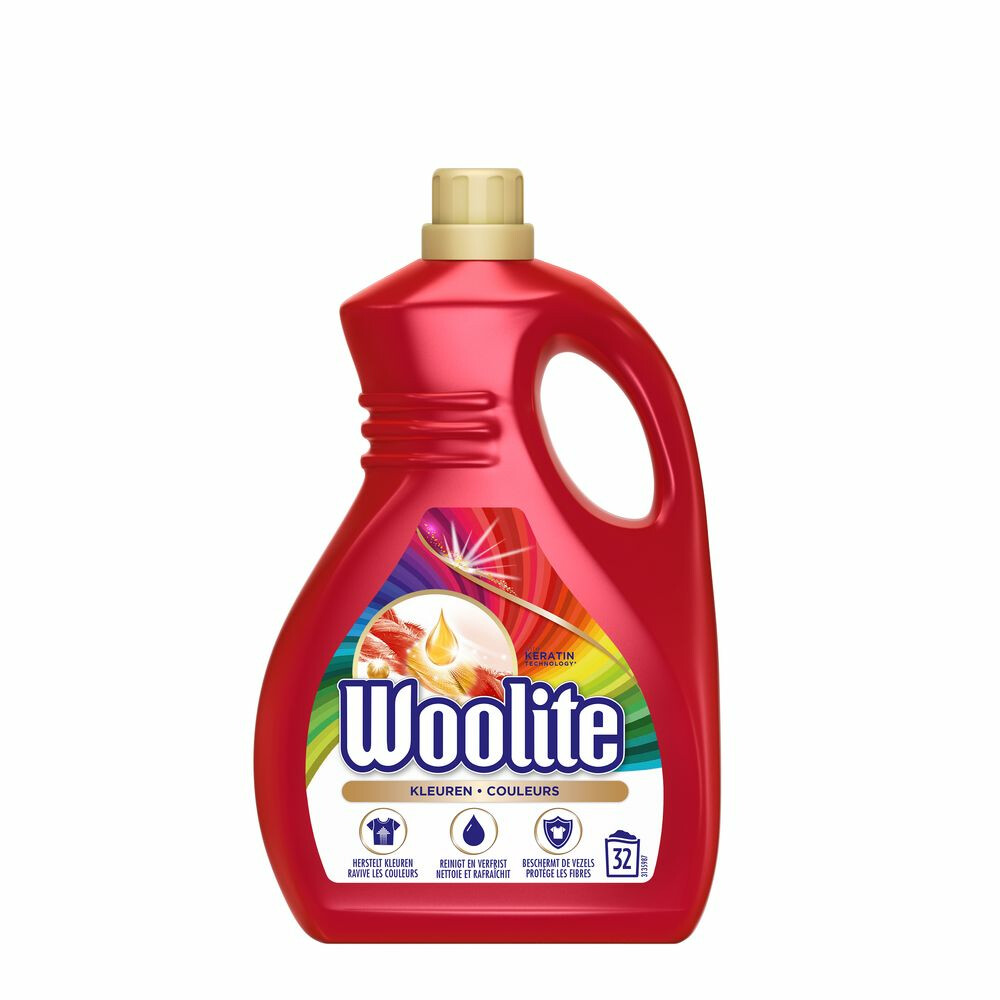 6x Woolite Vloeibaar Wasmiddel met Keratine Gekleurde Was 1