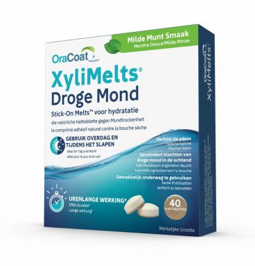 2x Xylimelts voor Droge Mond Milde Munt 40 stuks