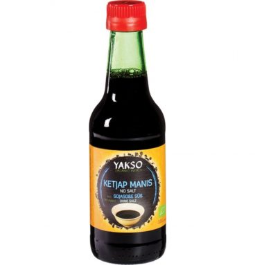 3x Yakso Ketjap Manis Zonder Zout 250 ml