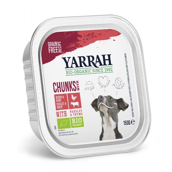 Yarrah Bio Hondenvoer Chunks Rund - Kip 150 gr