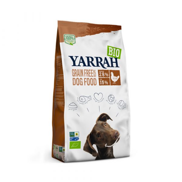 Yarrah Bio Hondenvoer Graanvrij Kip - Vis 10 kg