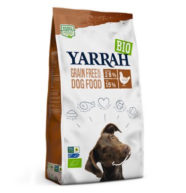 4x Yarrah Bio Hondenvoer Graanvrij Kip - Vis 2 kg