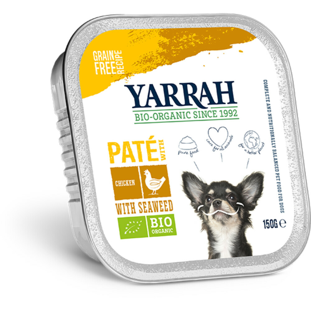 Yarrah Bio Hondenvoer Paté Kip 150 gr