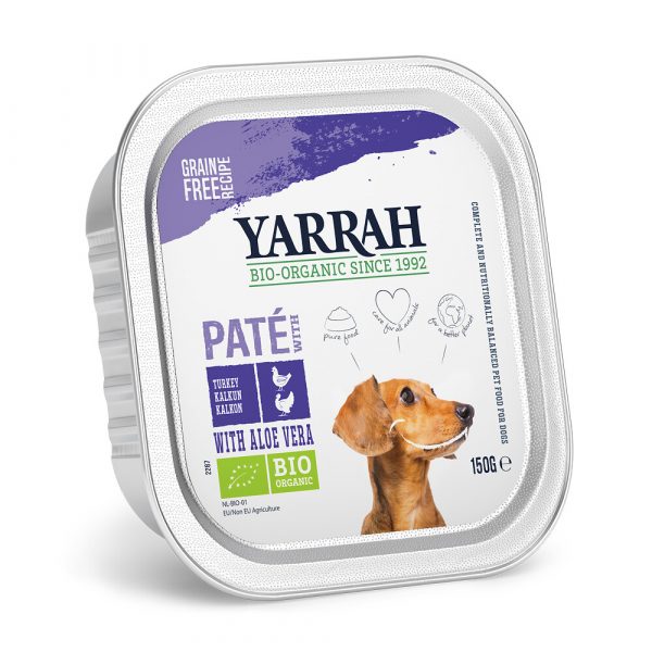 Yarrah Bio Hondenvoer Paté Kip - Kalkoen 150 gr