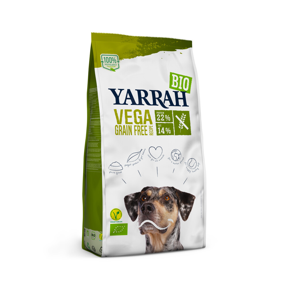 Yarrah Bio Hondenvoer Vegetarisch Tarwe Vrij 10 kg