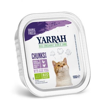 Yarrah Bio Kattenvoer Chunks Kip - Kalkoen 100 gr