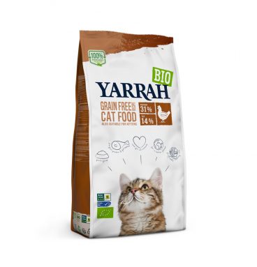 Yarrah Bio Kattenvoer Graanvrij Kip - Vis 10 kg