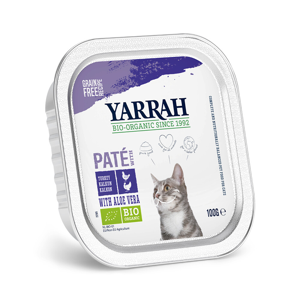 Yarrah Bio Kattenvoer Paté Kip - Kalkoen 100 gr