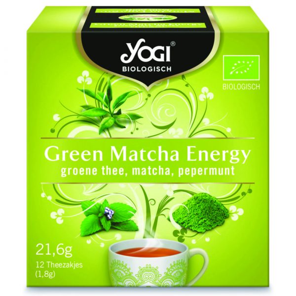 3x Yogi Green Matcha Energy Biologisch 12 stuks