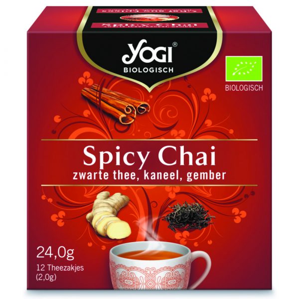 3x Yogi Spicy Chai Biologisch 12 stuks