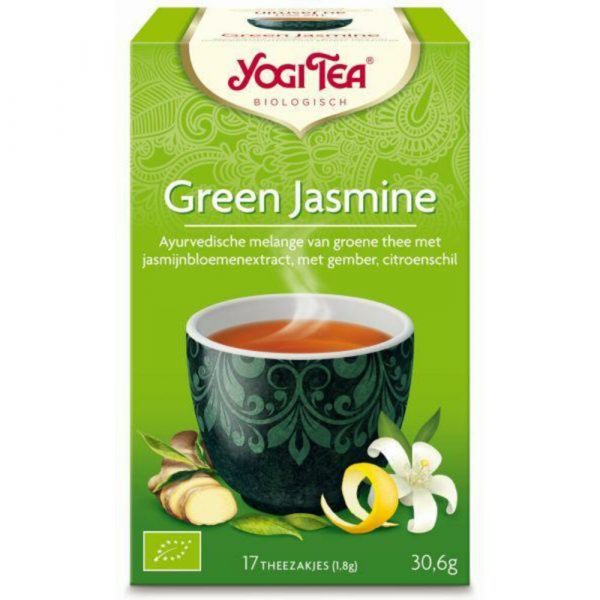 3x Yogi tea Green Jasmine Biologisch 17 stuks