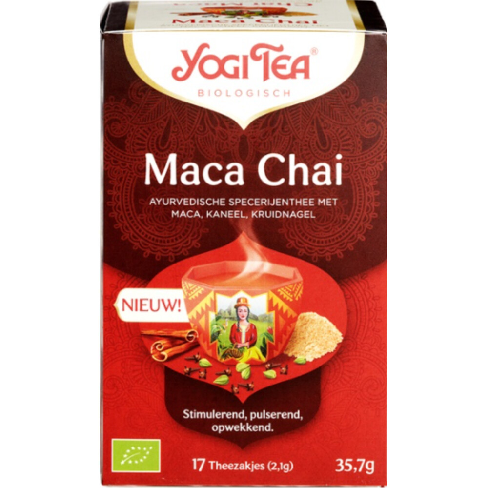 3x Yogi tea Maca Chai 12 Stuks