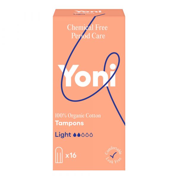 3x Yoni Biologisch Katoenen Tampons Light 16 stuks