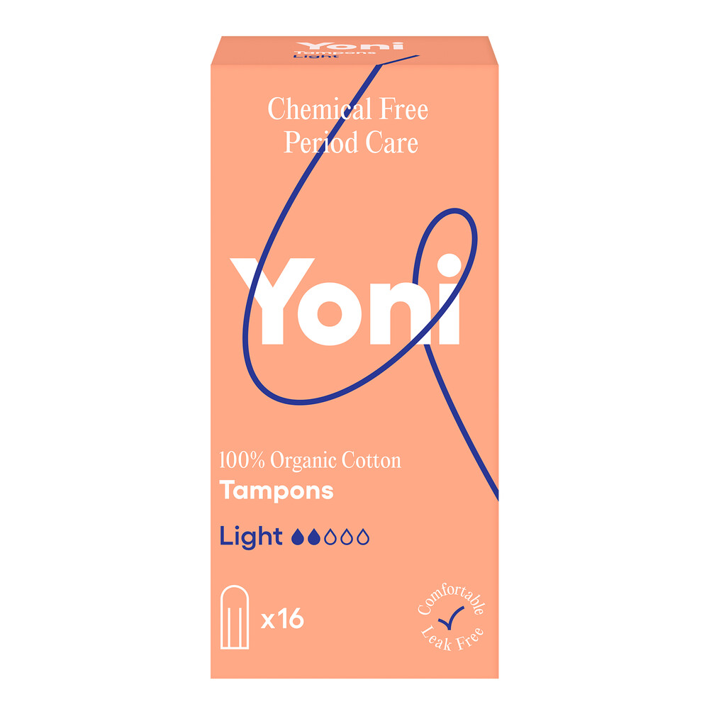 3x Yoni Biologisch Katoenen Tampons Light 16 stuks