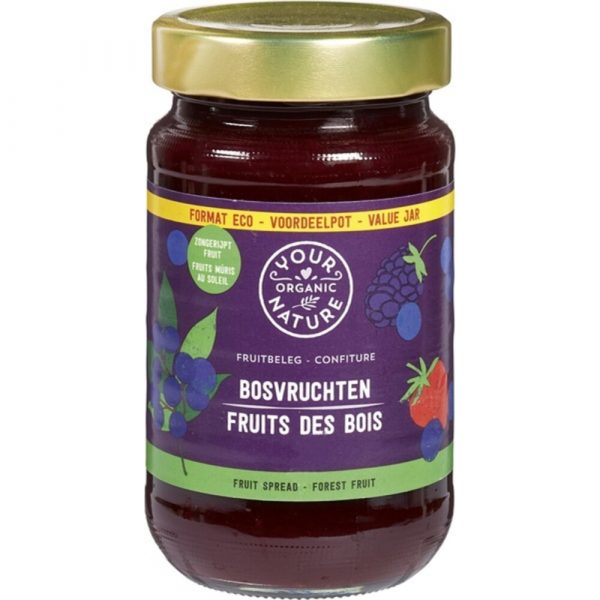 3x Your Organic Nature Bio Jam Bosvruchten 375 gr