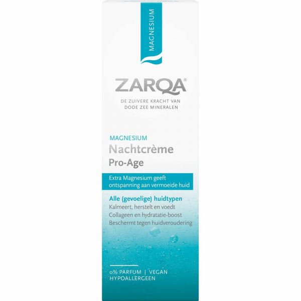 3x Zarqa Nachtcreme Pro-age Magnesium 50 ml