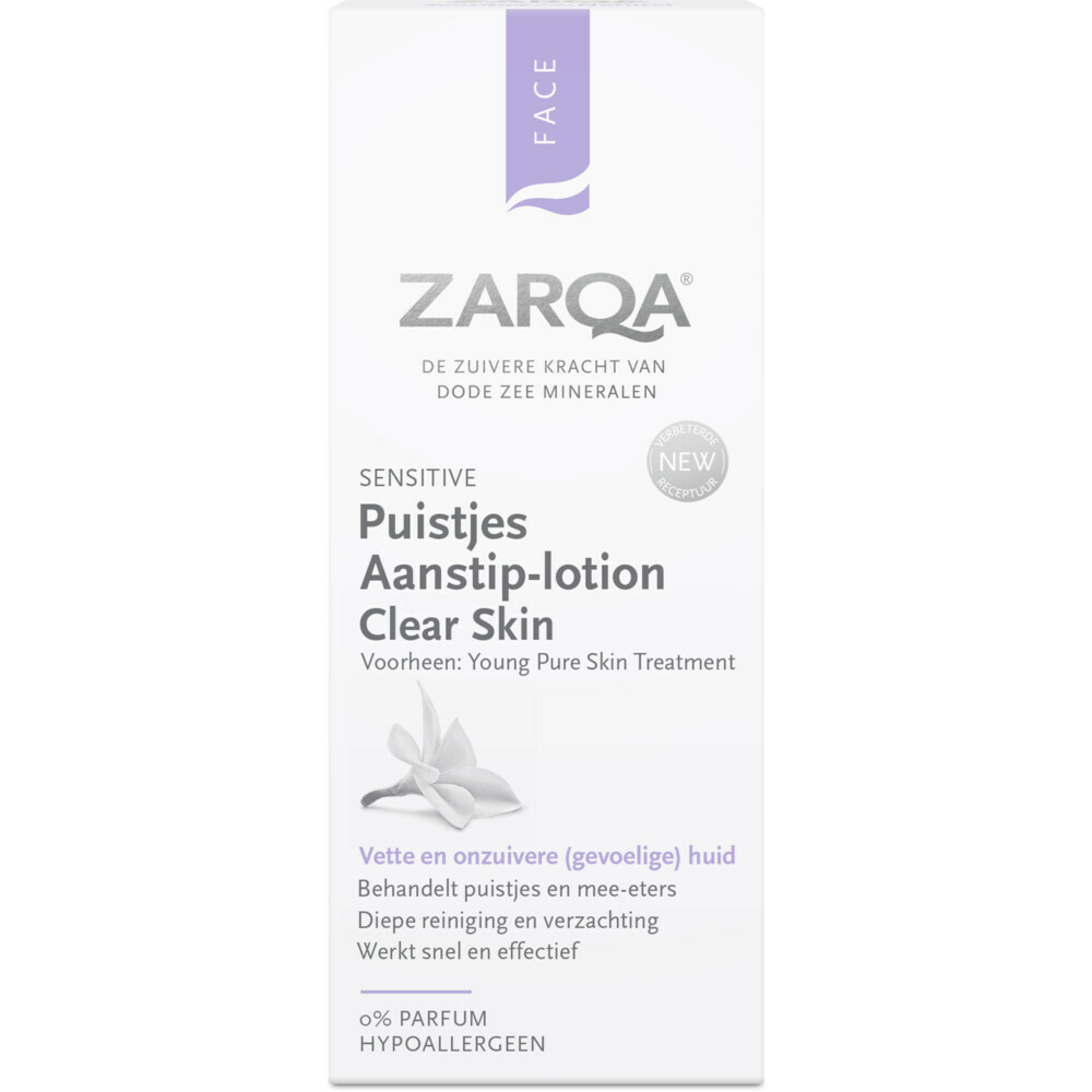 3x Zarqa Puistjes Aanstip-lotion Clear Skin 20 ml