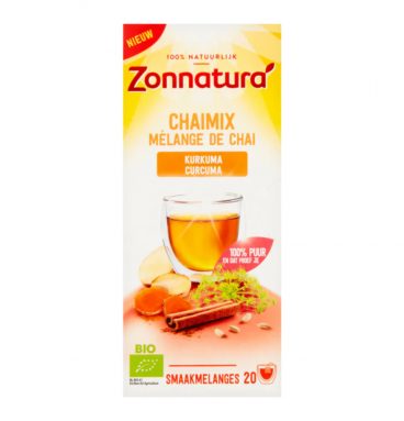 3x Zonnatura Chai Mix Kurkuma Biologisch 20 gr