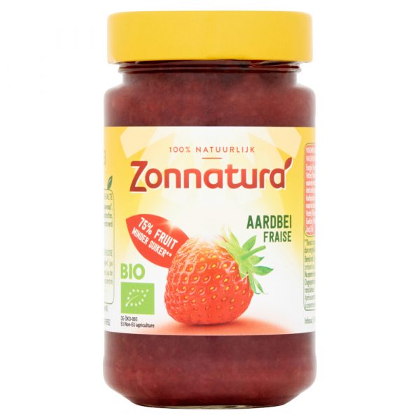 Zonnatura Fruitspread Aardbei Biologisch 250 gr