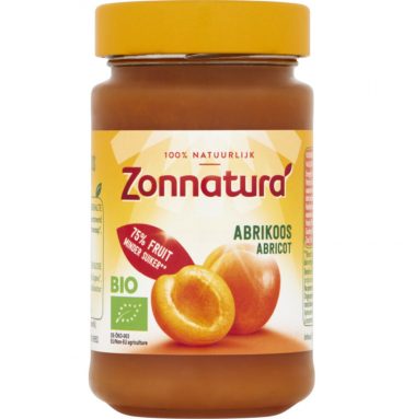 3x Zonnatura Fruitspread Abrikoos Biologisch 250 gr