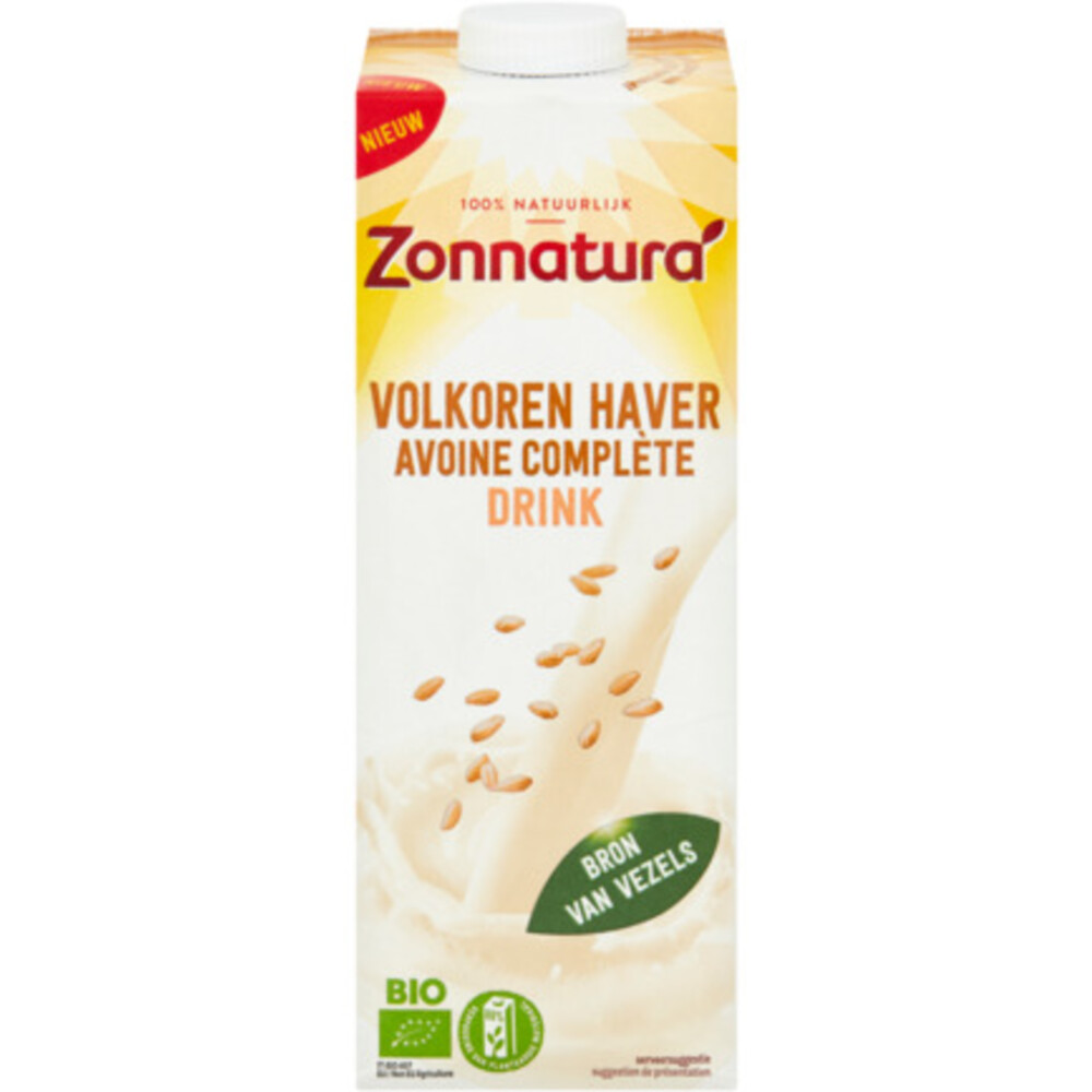 Zonnatura Haver Volkoren Biologisch 1000 ml