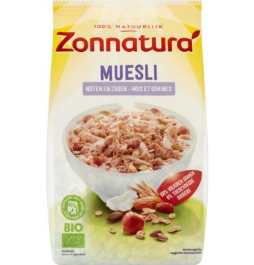 Zonnatura Muesli Noten en Zaden Biologisch 375 gr