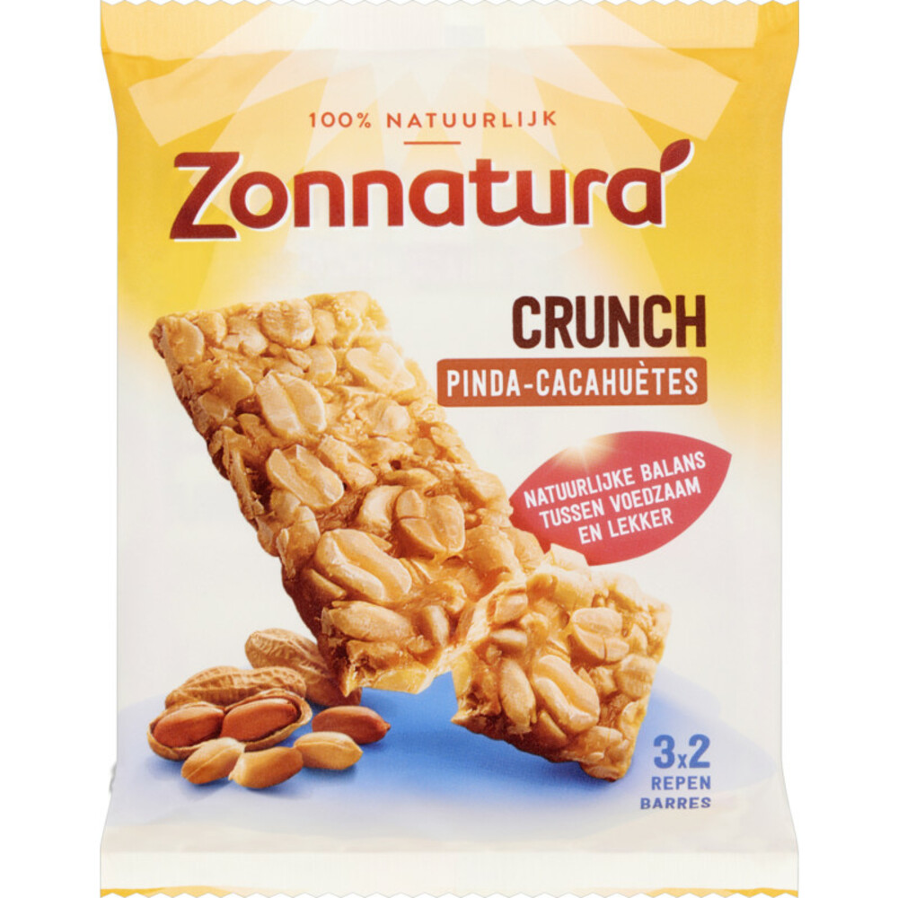 Zonnatura Pinda Crunch Biologisch 3 x 45 gr