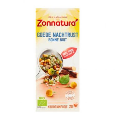 3x Zonnatura Thee Goede Nachtrust Bio 20 stuks