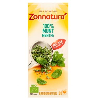 3x Zonnatura Thee Munt Bio 20 stuks