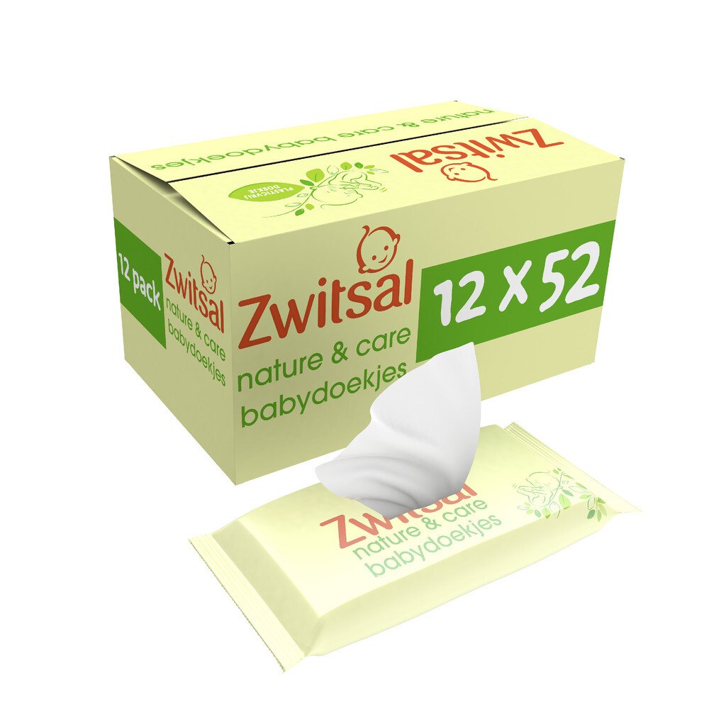 Zwitsal Babydoekjes Nature&Care 12 x 52 stuks