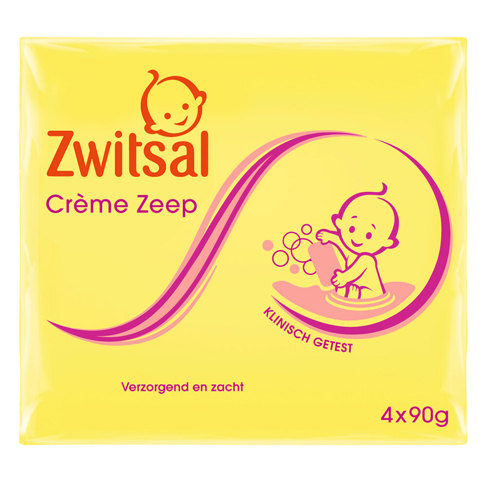 6x Zwitsal Creme Zeep 4 x 90 gr