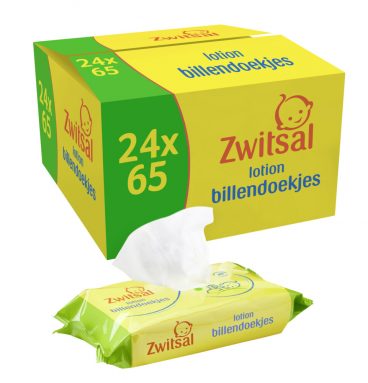 Zwitsal Lotion Billendoekjes Voordeelverpakking 24x65=1560 doekjes