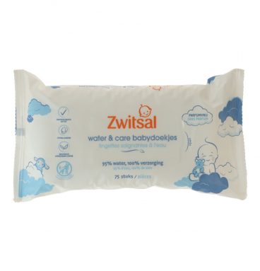 Zwitsal Water&Care Babydoekjes 75 stuks