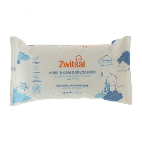 Zwitsal Water&Care Babydoekjes 75 stuks