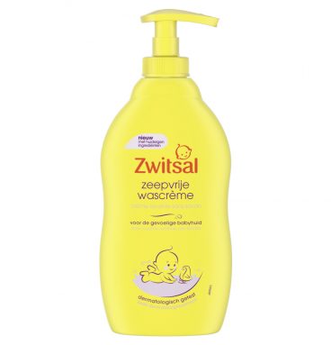 3x Zwitsal Zeepvrije Wascreme 400 ml