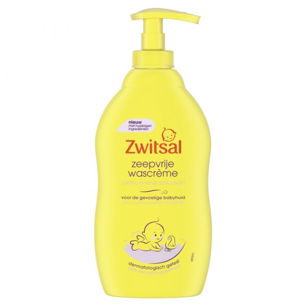 3x Zwitsal Zeepvrije Wascreme 400 ml