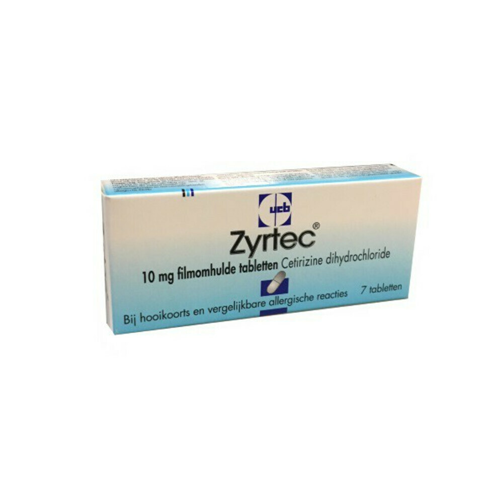 Zyrtec Cetirizine dihydrochloride 10 mg 7 tabletten