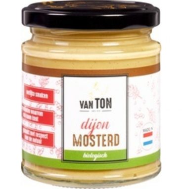 3x van TON Dijon Mosterd Biologisch 180 gr